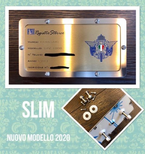 Porta Targa Rs Supporto Targa Oro FMI Per Moto D'Epoca - Acciaio Inox, Per Vespa, Guzzi, Lambretta Vespa Moto Epoca - Foto 8